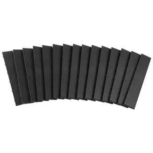 VEVOR Male Garage Floors Transition Edge Kit, 12 Edges and 4 Corners, Sturdy PVC Interlocking Modular Garage Floor Edging Slip - resistant, Compatible Only with VEVOR 4 - Sided Interlocking Mats, BlackVEVOR Super Brand Day