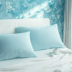 Two Cotton Pillowcases, Soft and Breathable Pillow Cases with Envelope Closure