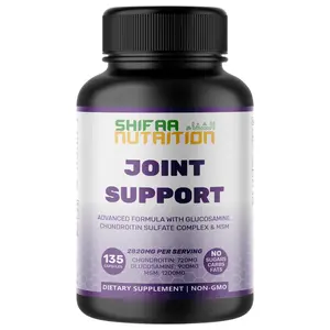 SHIFAA NUTRITION Halal Joint Support Supplement w/Glucosamine Chondroitin MSM | 2820mg 135 Servings | Non-GMO
