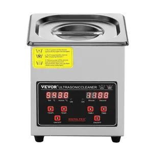 Ultrasonic Cleaner with Digital Timer Heater, Professional Ultra Sonic Jewelry Cleaner, Stainless Steel Heated Cleaning Machine for Glasses Watch Rings Small Parts Circuit Board (2L)