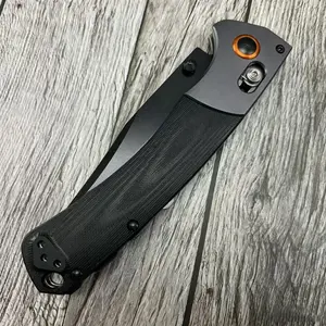 BM 15080 Black G10 Folding Pocket Multi-tool - Coated Steel Blade,Quick Open, Secure Lock, Tactical Clip, EDC for Camping& Everyday Tasks