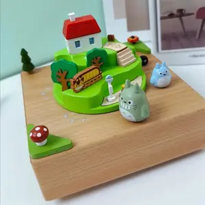 【February Faves】Handcrafted Music boxes For Home Decor, Unique design of The Wooden Chinchilla Music Boxes for Men & Women,Christmas Gift