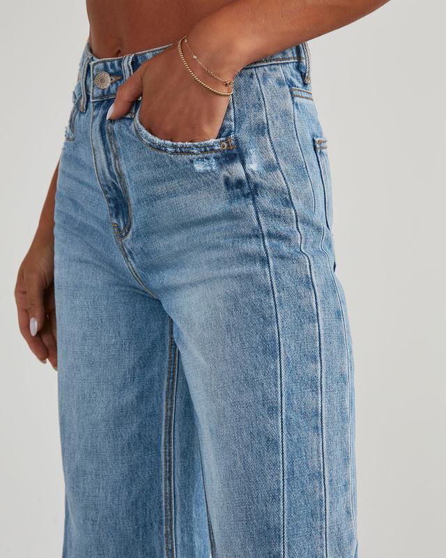 USBoutique Chic Women's Fashionable Cute Wide Leg Jeans Flowy High Waisted Strechy Raw Hem Zimbaplatinum Denim Pants(2 or 3 for fs) USBoutique Chic Women's Fashionable Cute Wide Leg Jeans Flowy High Waisted Strechy Raw Hem Zimbaplatinum Denim Pants(2 or 3 for fs)