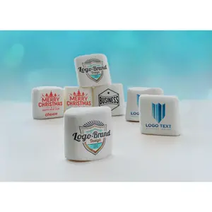 Personalized Edible Gifts for Corporate Events - 12 Printed Marshmallow logo