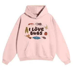 “I Love Bugs” Insects Lover Unisex Cotton Hoodies