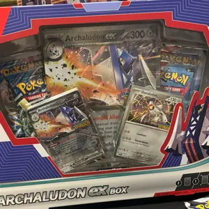 Pokémon Archaludon EX Box - Includes Archaludon EX 300 Card, Duraludon, and Duraleum Cards - Perfect for Collectors and Traders