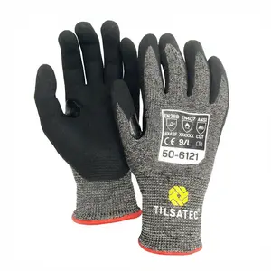 High Level Cut Resistant Work Gloves for Heavy-duty Work, ANSI A5 Cutting Gloves with Reinforced Thumb, Used for WoodWorking, Construction, Non Slip, Durable, Breathable & Cool