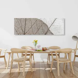Begin Home Decor C1RC2060G6SQA5 20 x 60 in. Translucent Dried Leaves Canvas - Rustic Living Room Decor