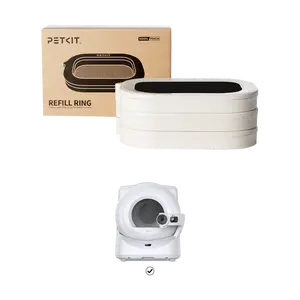 PETKIT Trash Bag Refill Rings for Purobot Ultra Auto-Packing Self-Cleaning Cat Litter Box, Leak-Proof Replacement Waste Bags, Long-Lasting Trash Bags -3 Packs