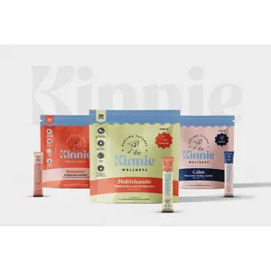Kinnie Kids Vitamin Bundle - 90 Count Variety Pack - Multivitamin, Immune, Calm - Zero Sugar, Probiotics, Superfoods, Super Mushroom Blend, Organic Herbal Blend