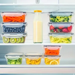 48-Piece Food Storage Container Set With Easy-Snap Lids (24 Lids + 24 Containers) - Airtight Plastic Containers Christmas Gift For Pantry And Kitchen Organization - BPA Free, Lunch Box  With Free Labels And Markers, Local Warehouse Delivery
