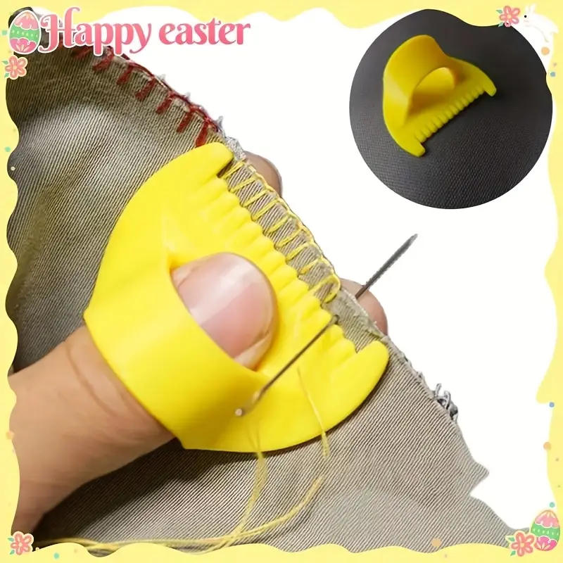 Easy Stitching Tool - Durable Plastic Edge Sewing Guide with 4Mm & 3Mm Spacing, Ergonomic Handle & Smooth Surface for Precise Hand Sewing - Beginner &