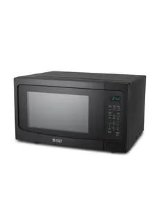 Commercial Chef 1.6 Cu. Ft. Countertop Microwave Oven, Touch Controls with Digital LED Display, 1100W, 13.6” Turntable Plate, Push Button Door, 10 Power Levels, CHM16MB6, Black
