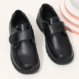 Black Shoes Children with Soft Soles And Autumn.