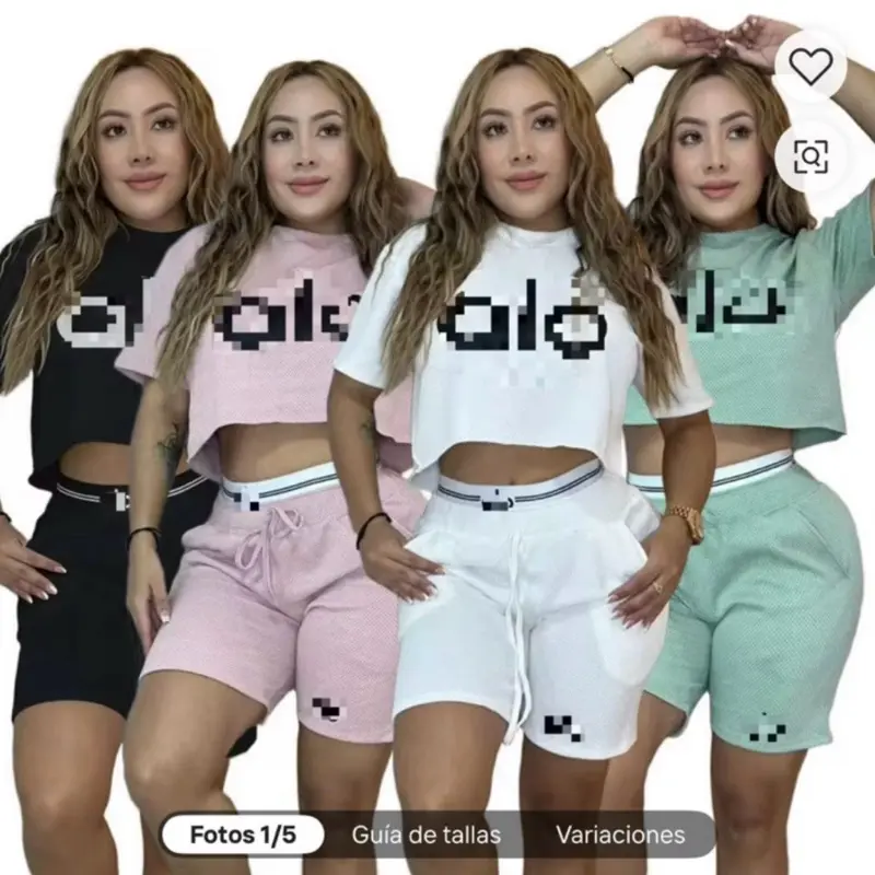 Women's 2-Piece Solid Color Casual Outfit - Euro-American Style, 2026 Summer New Arrival
