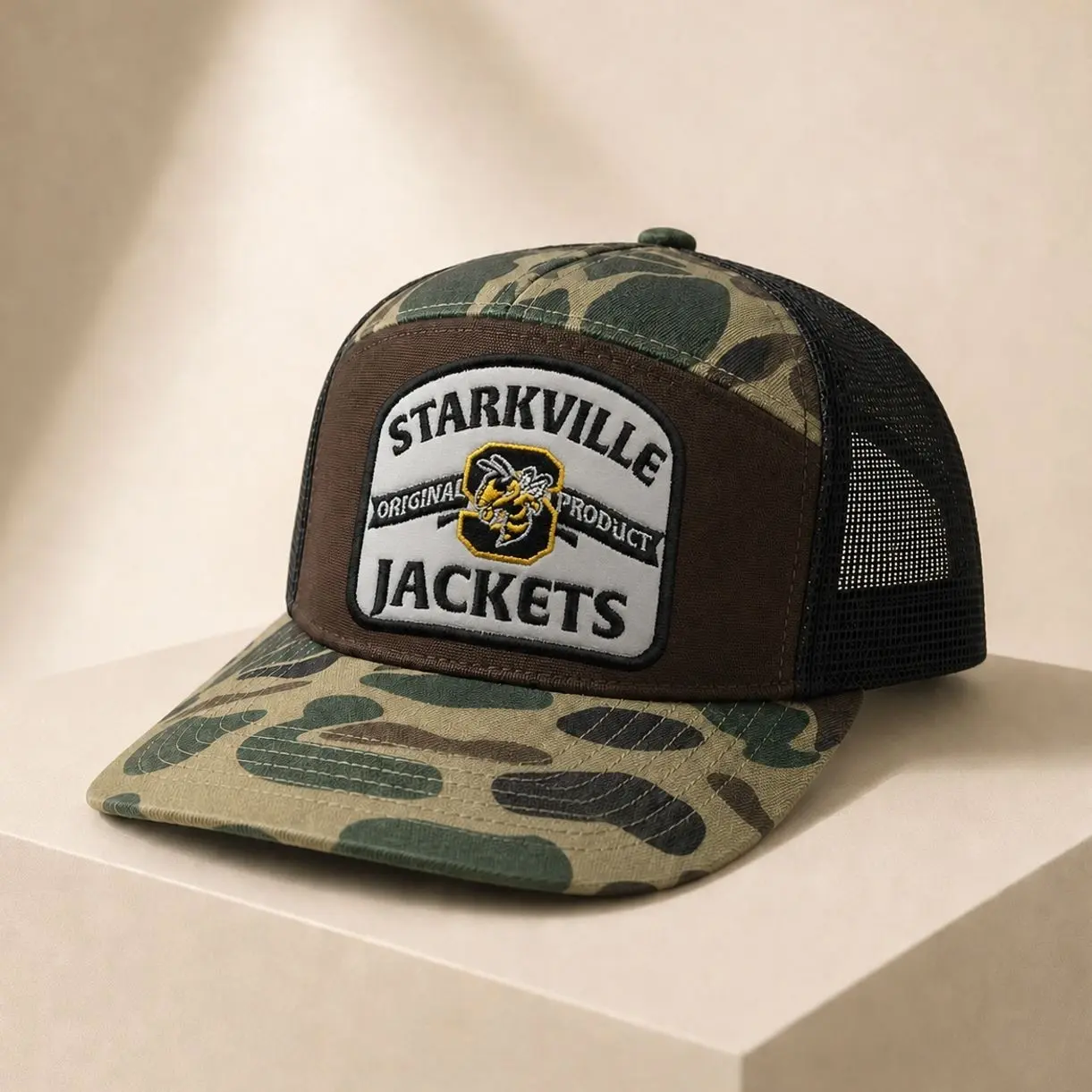 Premium Structured Snapback Hat Breathable Mesh Baseball Cap Vintage Outdoor Casual Fashion Collection
