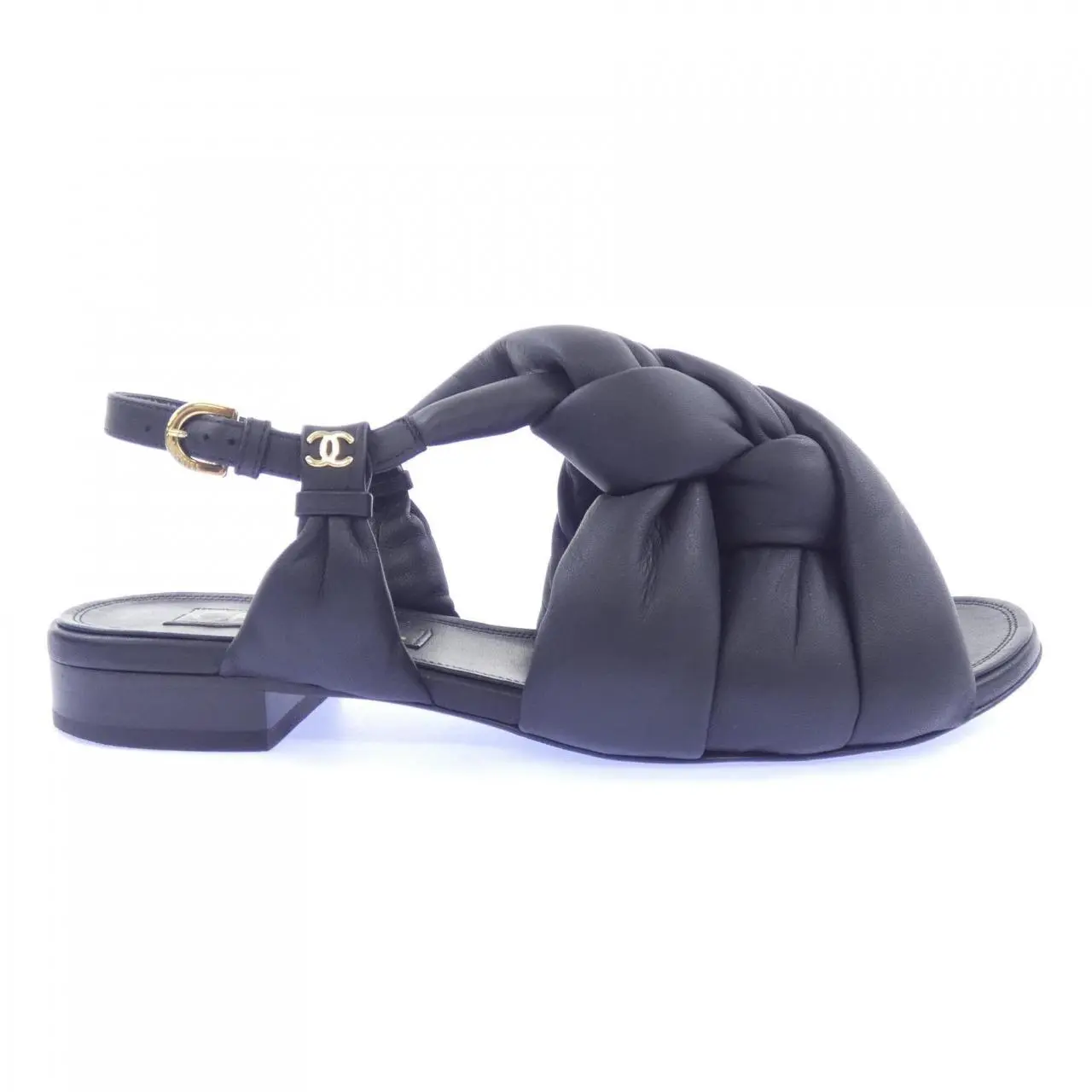 Pre-owned CHANEL Lambskin Small Leather Goods Sandals