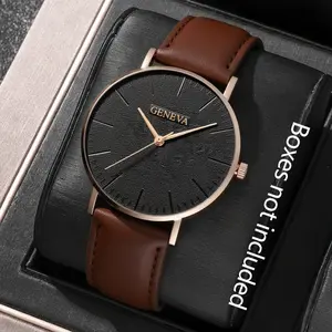 1count-New unisex fashionable quartz watch, battery powered, suitable for daily wear, parties, Valentine's Day, Easter, Ramadan, weddings, and giving gifts to friends and family, Fashionable watches