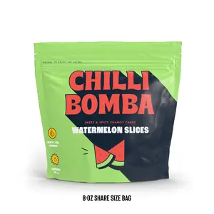 Chilli Bomba Sweet & Spicy Chili Chamoy Candy Watermelon Slices - 8oz Share Size Bag