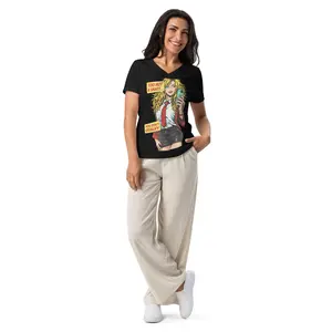 Too Hot & Smart, Don't Qualify - Women’s relaxed v-neck t-shirt