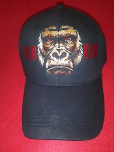 Kong Embroidered Hat/Cap - Black