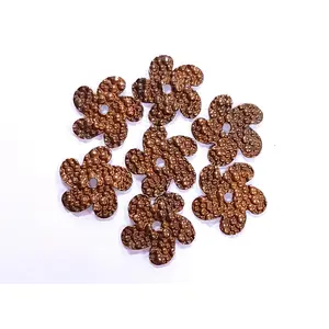 Brass Bumpy Flower Component