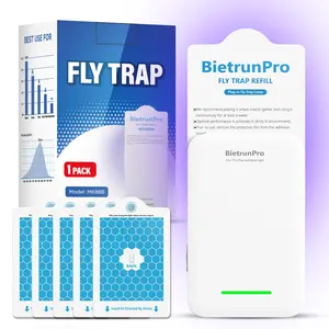 BietrunPro Indoor Fruit Fly Trap – 3-in-1 UV+Blue+Yellow Light Plug-in Bug Trap, Effective Gnat & NAT Killer, Flying Insect Trap for Fruit Flies, Mosquitoes, Moths, and Fungus Gnats (2025 New)