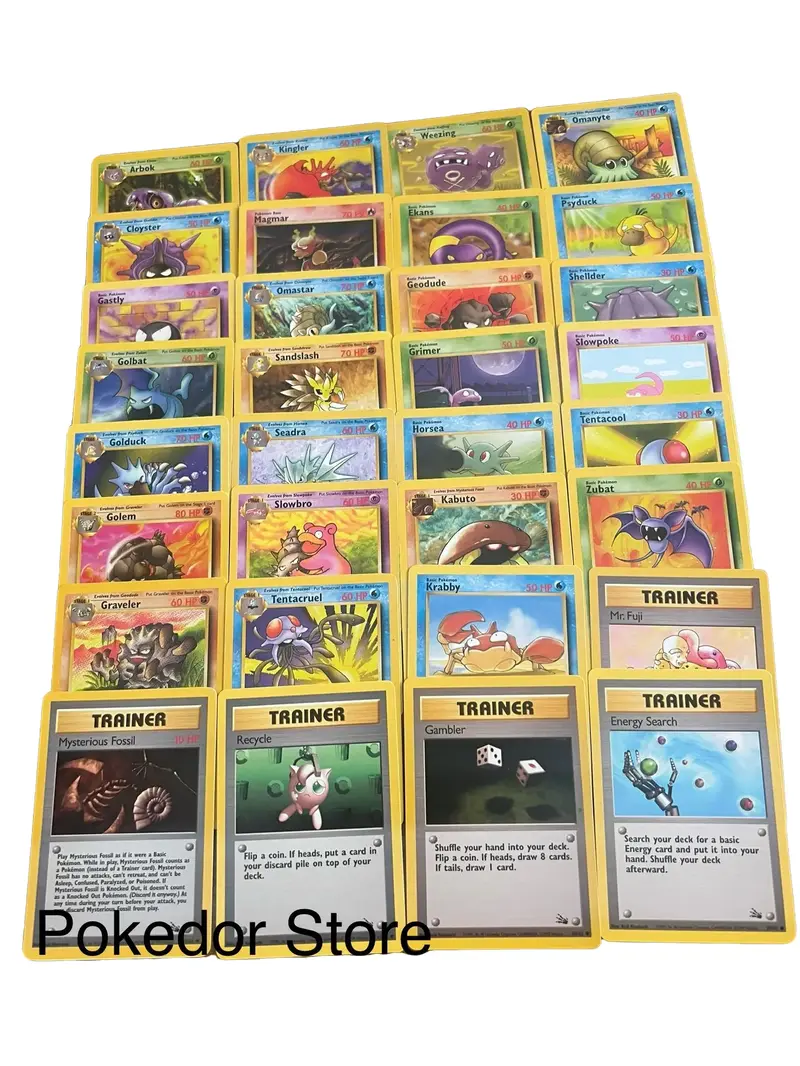 ripping pokemon cards Graveller 1999 Fossil Set First Edition Pokemon Card PSA 7 – Thompsons Coins main image 0