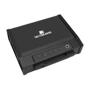 SHALE XL Biometric Safe with 3 Ways Quick Access - Fingerprint, Passcode, Backup Key - for Home, Nightstand, Drawer, Car, Travel - Security Box Hard Plastic