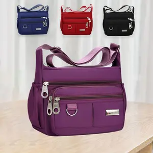 Women's Medium Shoulder Bag Fashion Zip Closure Crossbody Bags with Multi-Pockets for Christmas Gifts