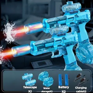 2 Pack Electric Water Blaster High Pressure Fully Automatic Toy for Boys and Girls Summer Beach Pool Fun Kids Summer Essentials