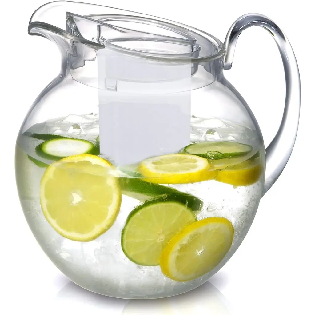 Prodyne IP20 Big Ice Pitcher Crystal Clear Acrylic With Lid