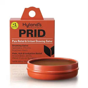 NEW 2025 Hyland's PRID Drawing Salve, Topical Skin Irritation Relief, For Splinters, Thorns, Ingrown Hairs, Itch Relief for Bug Bites, Boils, Minor Cuts and Scrapes, 18 Grams