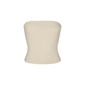 Ritts Strapless Top in Stretch Suiting