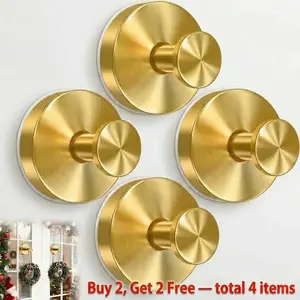 4 Units Suction Cup Hooks Buy 2, Get 2 FREE  Bathroom Accessories home essentials for Shower Bathroom Kitchen, Glass Door, Mirror, Tile – Loofah, Towel, Coat, Bath Robe Hook Holder for Hanging up to 15 lbs with Waterproof damage free hook