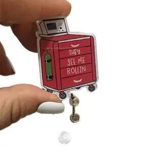 Crash Cart Badge Reel for Nurses - Nursing Crash Cart