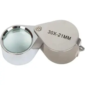 Max Life 30X 21mm Jewelers Eye Loupe Magnifier with Protective Case for Watch Repair & Crafters Portable Precision Magnification