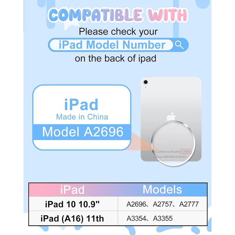 3C9-PHP016  for iPad A16 Case/10th Generation Case - Green Dinosaur Cool for Boys Girls Teens Soft Silicone Cute with Shoulder Strap & Rotating Stand Case for iPad A16 11th Generation 11 Inch 2025