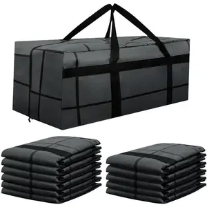 12Pack Large Moving Bags with Zippers & Reinforced Handles – Moving Boxes for Clothes, College Supplies, and Moving – Waterproof & Foldable (Large)