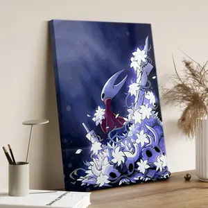 Hollow Knight Poster | Video Game Wall Art | SilkSong Poster| Gamer Room Decor | Game Poster Print| Gift for Gamers,Petals,Flower Clusters