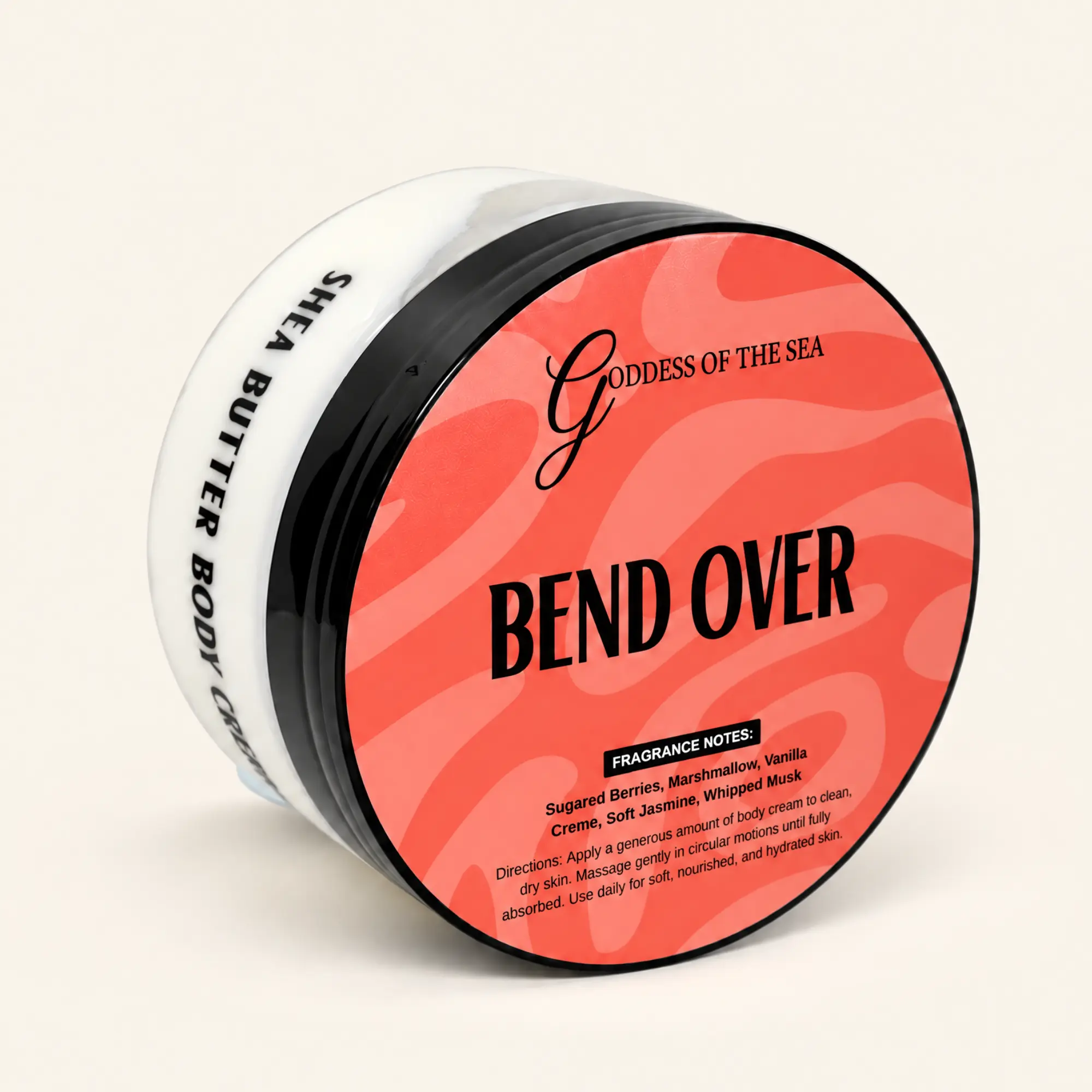 Shea Butter Body Cream – Deeply Hydrating with Natural Aloe, Chamomile, Cocoa Butter & Cucumber Extract – Nourishing Skin Moisturizer for Dry, Sensitive & Normal Skin | Goddess of the Sea