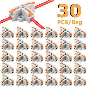 T-shaped Wire Connector, Quick Terminal Block, Compact Wire Conductor Connector, Electrical Connectors for Wiring, Universal Connector, Home Improvement Supplies