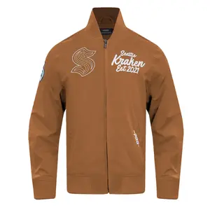 Seattle Kraken Paint the City Brown Twill Jacket