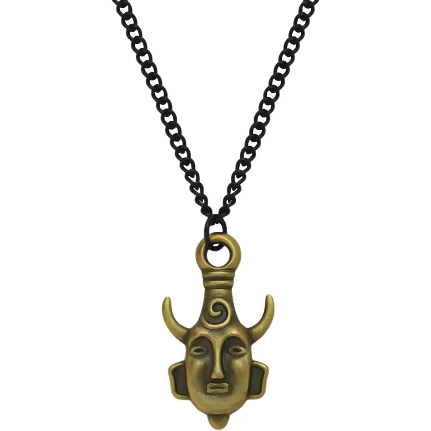 Supernatural Inspired Dean's Amulet Protective Deans 2D Necklace With Stainless Steel Chain Deans Pendant Dean Winchester Mask Two Sided Necklace