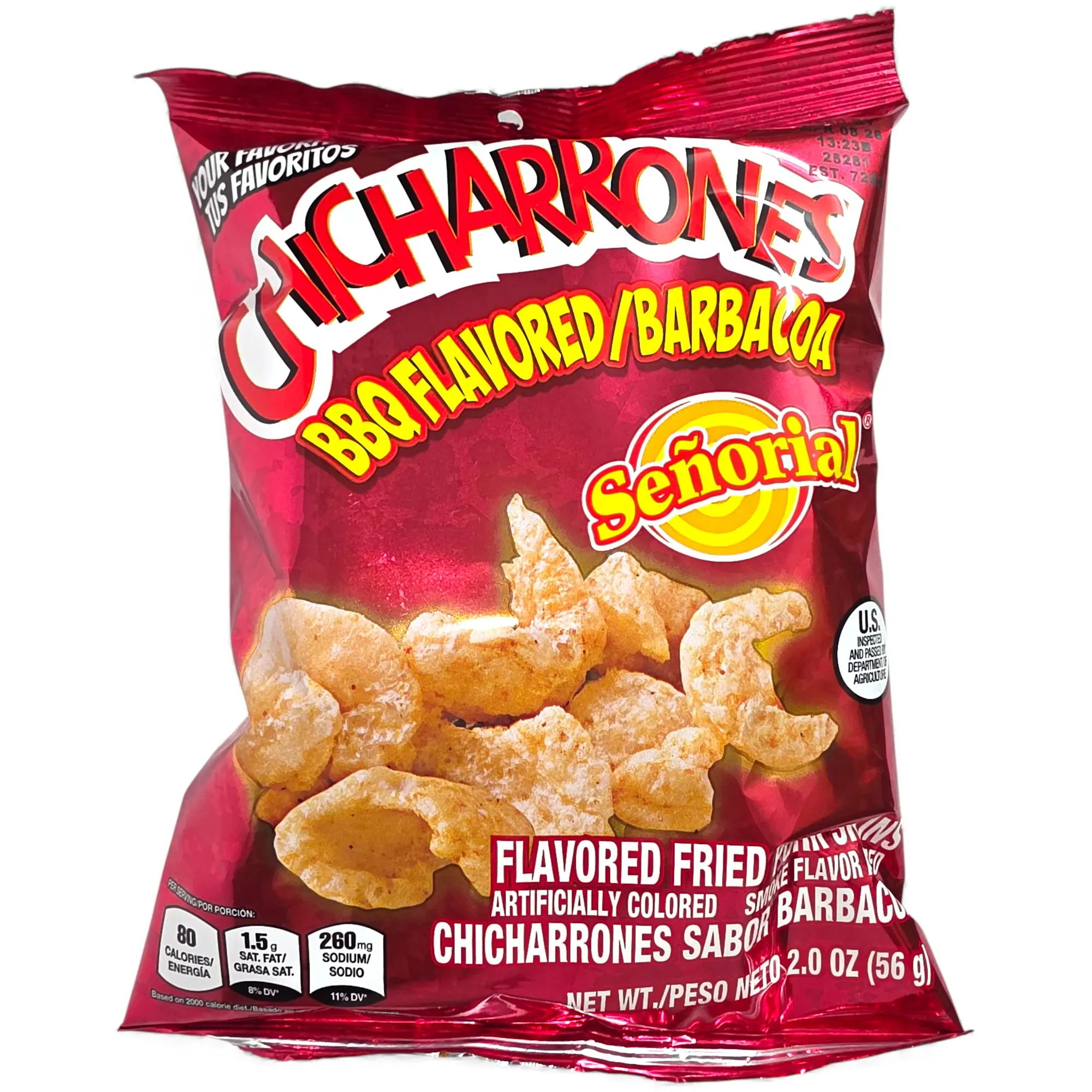 Chicharrones Señorial BBQ Flavored Fried Pork  2.0 oz
