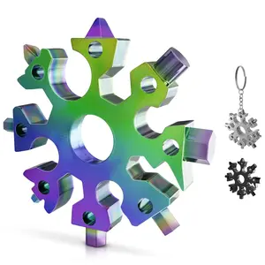 3 count 18 in 1 Multitool Set -- Compact and Portable Stainless Steel Tool with Bottle Opener -- Universal for Travel, , Work and  as Practical  Idea for Mens