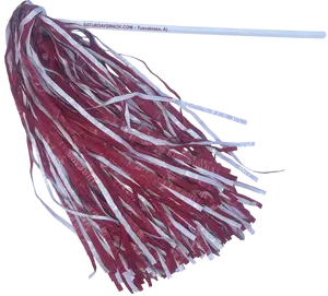 10 Count Saturday Smack Crimson/White Pom-Poms Gameday Shakers for Alabama Fans Plastic
