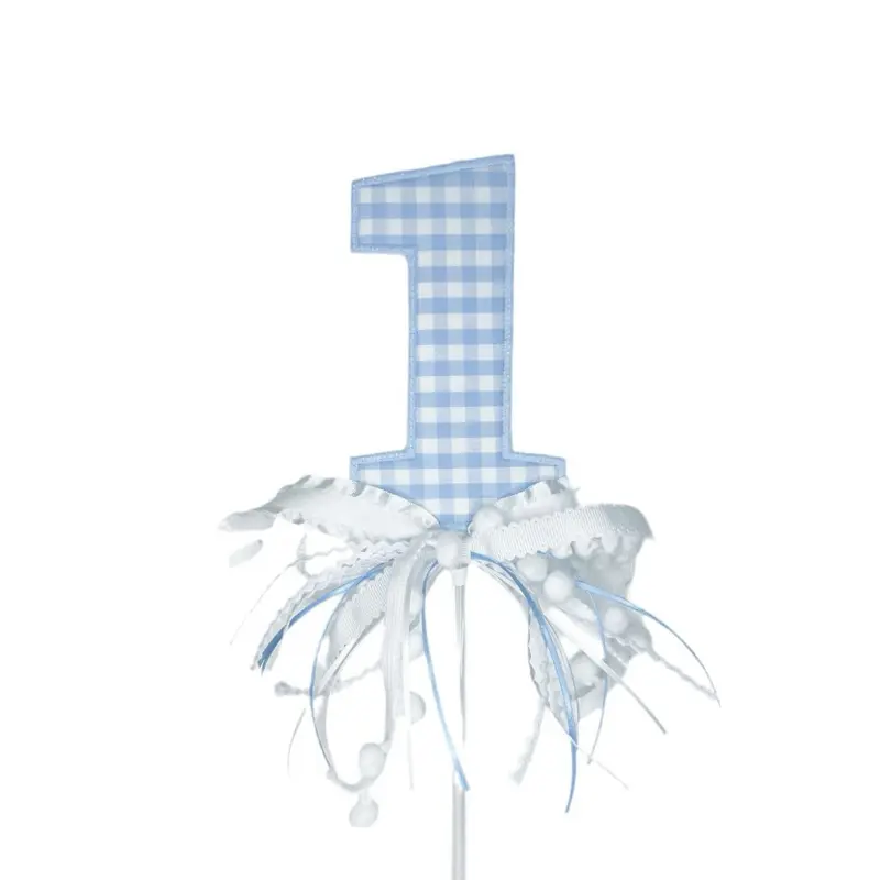 Birthday number cake topper