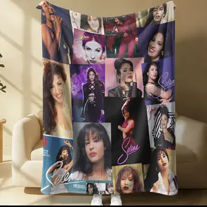 Selena Quintanilla Patterned Multifunctional Throw Blanket, Everyday Holiday Birthday Gift For Kids And Adults, Soft, Warm And Lightweight Plush Blanket For Bed, Sofa, Car, Room Decoration