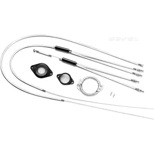 BMX Bike Gyro Brake Cables Front + Rear Upper + Lower Spinner Rotor Set Kit